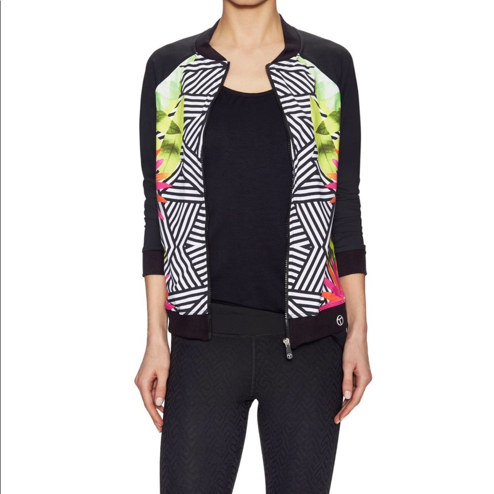 Trina Turk recreation Tropicana baseball jacket